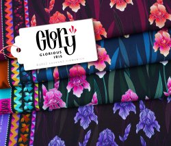 Albstoffe Glory - Glorious Iris Grün