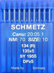 SCHMETZ Rundkolbennadeln System 134 (R) Stärke 70 |...