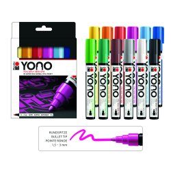 Marabu YONO Marker Set, 12 x 1,5-3 mm