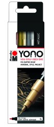 Marabu YONO Marker Set METAL, 4 x 0,5-1,5 mm