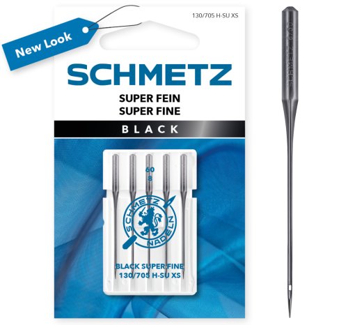 SCHMETZ Black Super-Fein-Nadeln | 130/705 H-SU XS 60/8