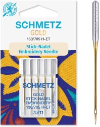SCHMETZ Gold Stick-Nadel 130/705 H-ET SB5 St&auml;rke: 75/11