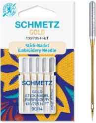 SCHMETZ Gold Stick-Nadel 130/705 H-ET SB5 St&auml;rke: 90/14