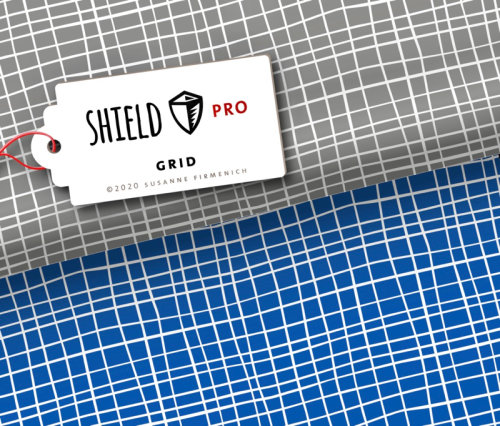 Albstoffe Shield Pro Grid Grau