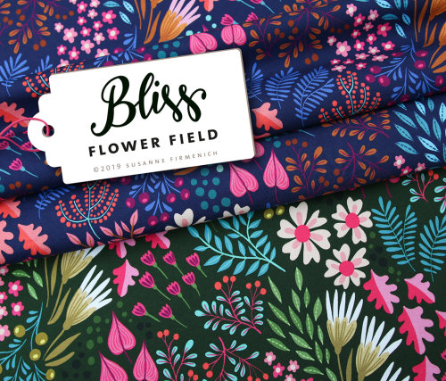 Albstoffe Sparkle Bliss - Flower Fields
