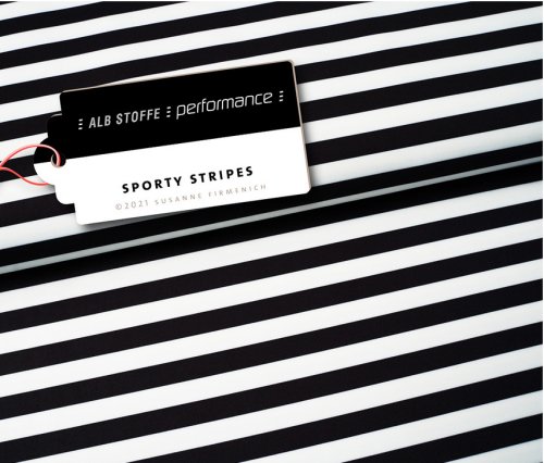 Albstoffe Performance - Sporty Stripes von Hamburger Liebe