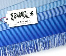 Albstoffe Fringe ME - Dip Dye Blue